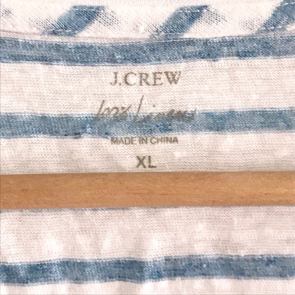 ❌SOLD❌ J.Crew | 100% linen t-shirt | XL - Picture 3 of 5